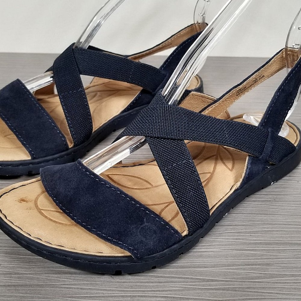 Born 'Atiana' Slingback Sandal, Black Leather, Womens Size 7 M